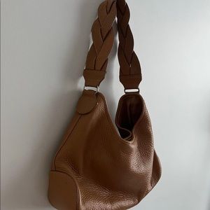 Talbots braided leather hand bag